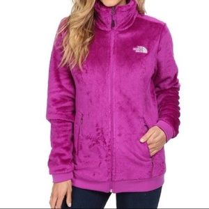 Women’s North Face Osito magenta fuzzy jacket